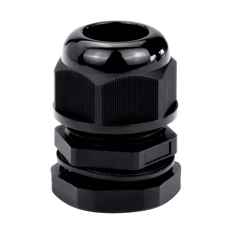 Conext Link Conextlink 5pcs Waterproof IP68 Nylon Firewall Bushing Grommet Cable Gland Joint Adjustable Locknut Protectors for Power Cable (1/0 Gauge, Black) - Image 1